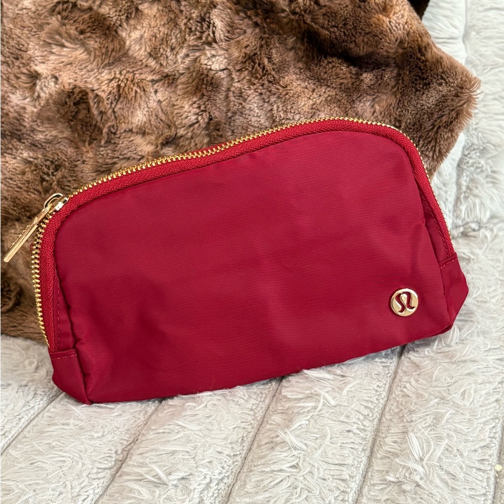 Lululemon Athletica Red Cosmetic Bag
